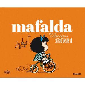 CALENDARIO 2021 MAFALDA  ESCRITORIO - ANARANJADO (