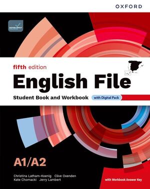 ENGLISH FILE 5TH EDITION A1/A2. STUDENT'S BOOK AND WORKBOOK AND DIGITAL WITH KEY