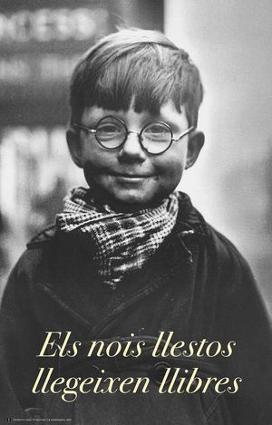 CARTELL ELS NOIS LLESTOS LLEGEIXEN LLIBRES - CAT