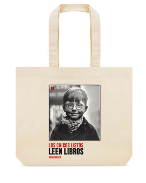 BOLSA DE TELA: LOS CHICOS LISTOS LEEN LIBROS