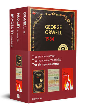 DISTOPÍAS MAESTRAS (PACK QUE INCLUYE: 1984, FAHRENHEIT 451 Y UN M