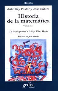 HISTORIA DE LA MATEMÁTICA - VOL. 1