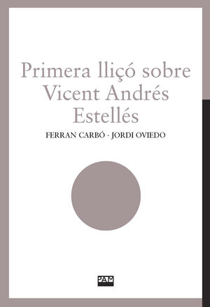 PRIMERA LLIO SOBRE VICENT ANDRES ESTELLES