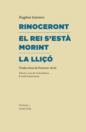 RINOCERONT  EL REI S'ESTÀ MORINT  LA LLIÇÓ