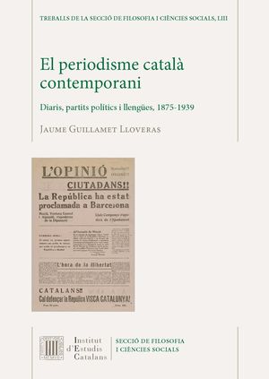 EL PERIODISME CATALÀ CONTEMPORANI