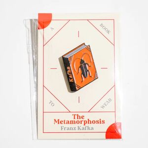 THE METAMORPHOSIS BOOK BY FRANZ KAFKA ENAMEL PIN