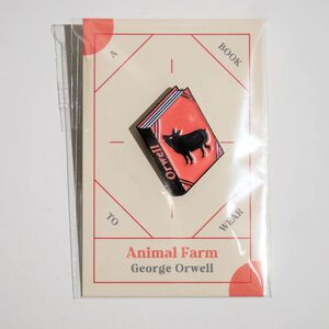 ANIMAL FARM BOOK BY GEORGE ORWELL ENAMEL PIN