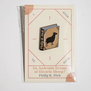 DO ANDROIDS DREAM OF ELECTRIC SHEEP? BOOK BY PHILIP K. DICK ENAMEL PIN
