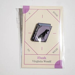 FLUSH BOOK BY VIRGINIA WOOLF ENAMEL PIN