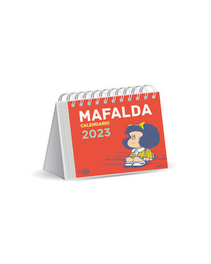 CALENDARIO 2023 MAFALDA ESCRITORIO ROJO