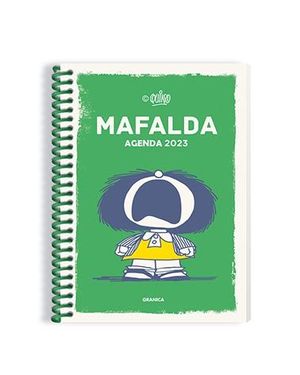 AGENDA 2023 MAFALDA FEMINISTA ANILLADA VERDE