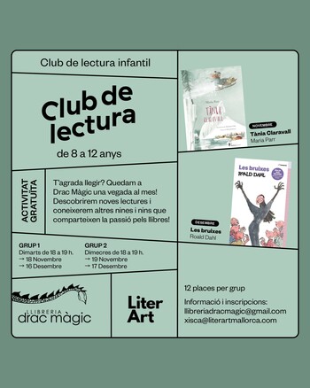 Club de lectura infantil - De 8 a 12 años