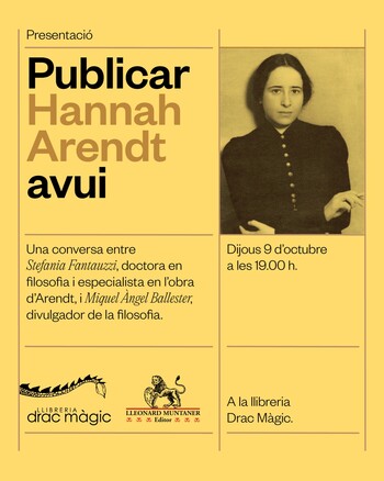Publicar Hanna Arendt avui
